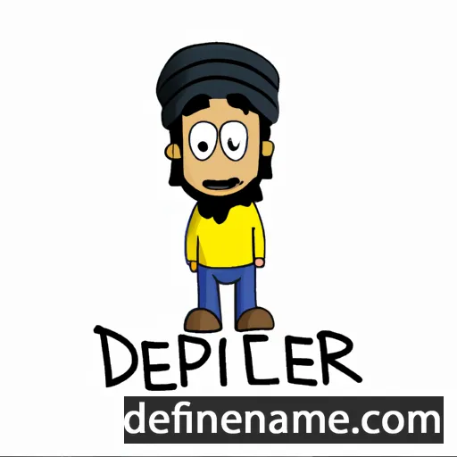 cartoon of the name Dilpreet