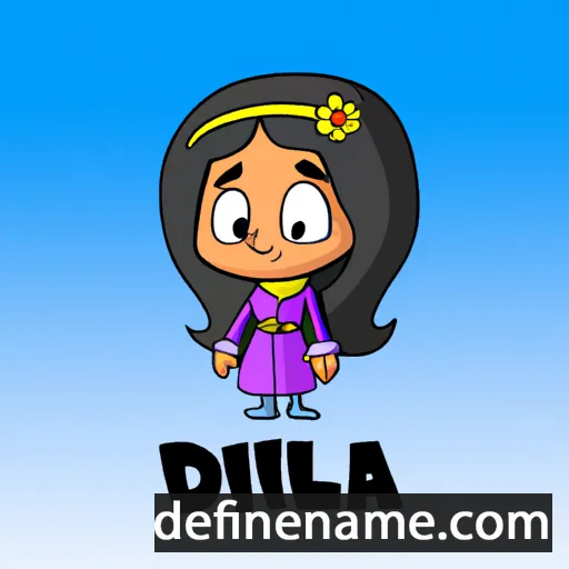 cartoon of the name Dilraba