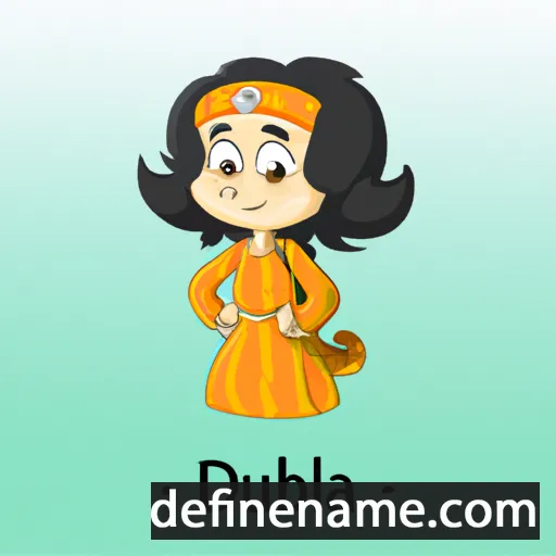 cartoon of the name Dilruba