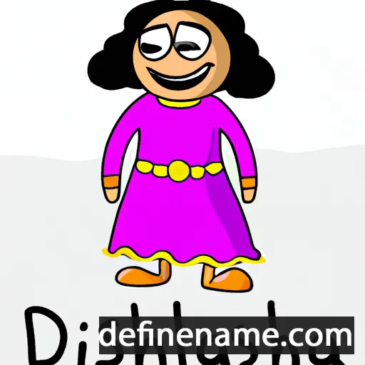 cartoon of the name Dilshoda