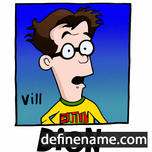 cartoon of the name Dilton