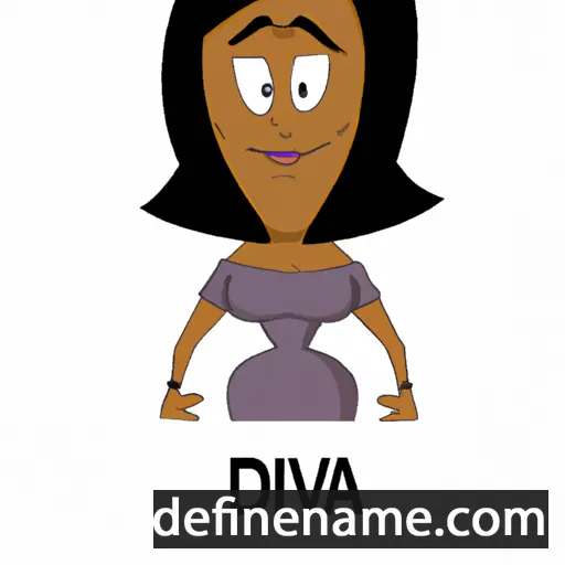 cartoon of the name Dilva