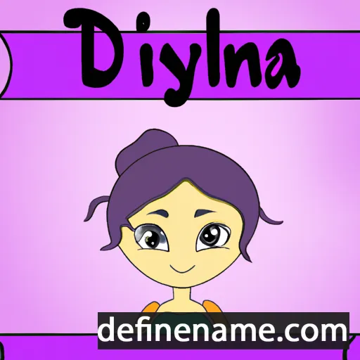 cartoon of the name Dilyana