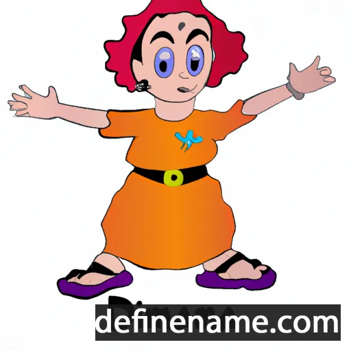 cartoon of the name Dimana