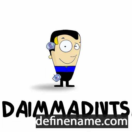 cartoon of the name Dimants