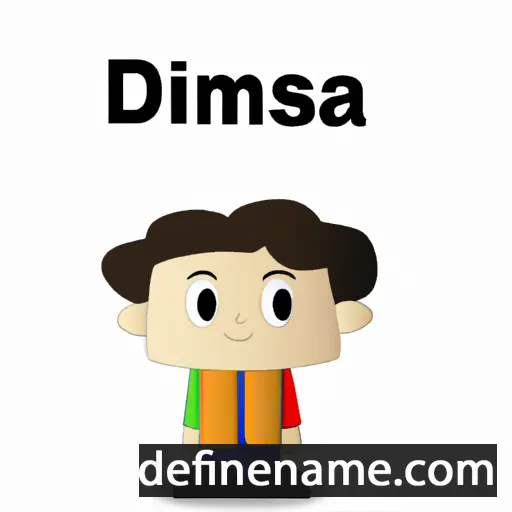 cartoon of the name Dimas