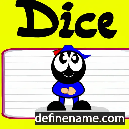 cartoon of the name Dimče