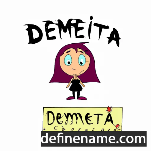 cartoon of the name Dimetria