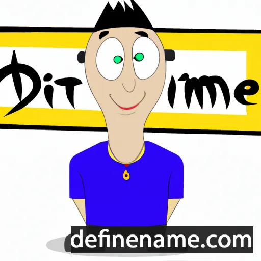 cartoon of the name Dimitr