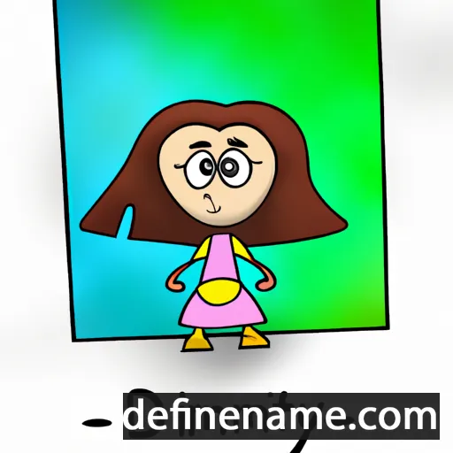 cartoon of the name Dimity