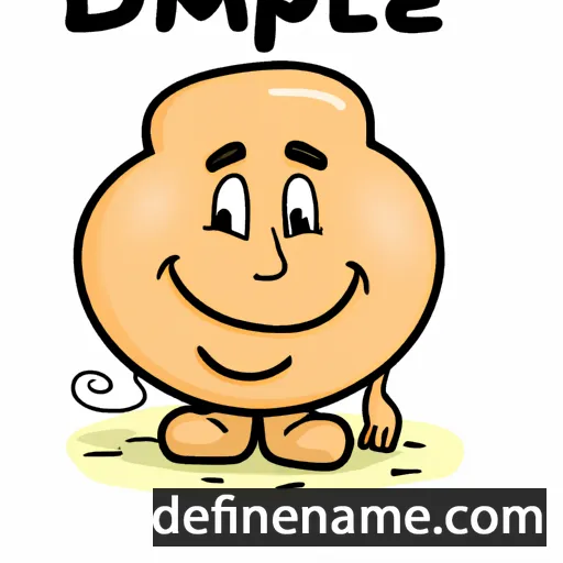 cartoon of the name Dimple