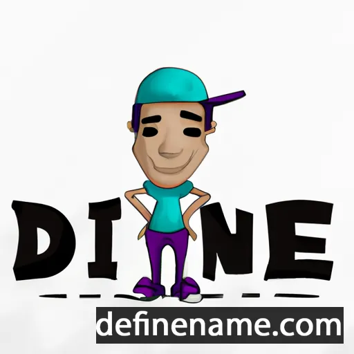 cartoon of the name Diñe