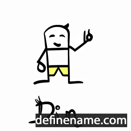 cartoon of the name Din