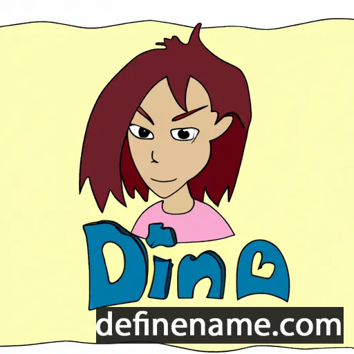 cartoon of the name Dina