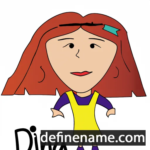 cartoon of the name Dina