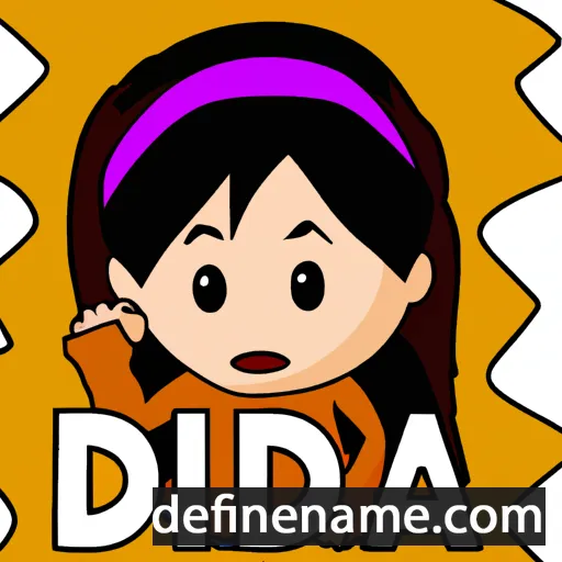 cartoon of the name Dinda