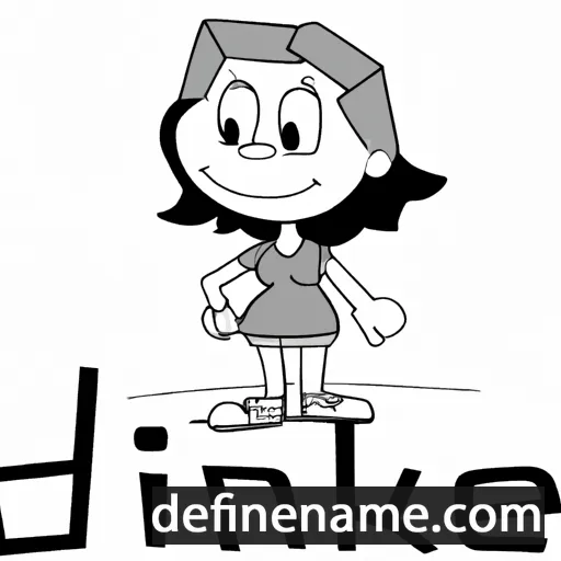 cartoon of the name Dineke