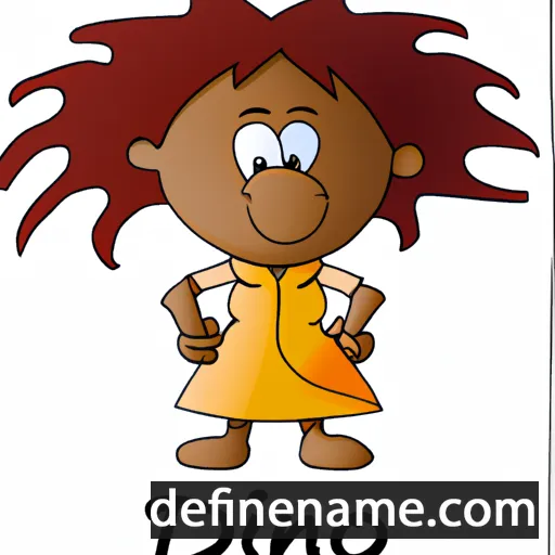 cartoon of the name Dineo