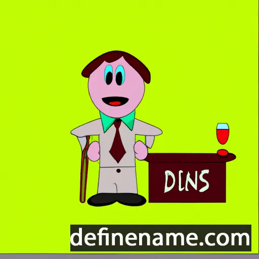 cartoon of the name Dines