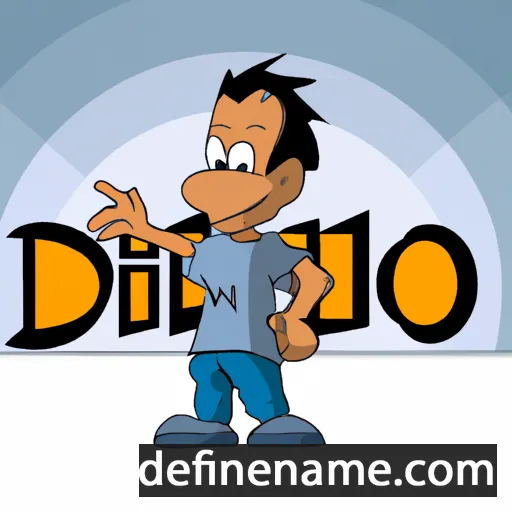 cartoon of the name Dinho