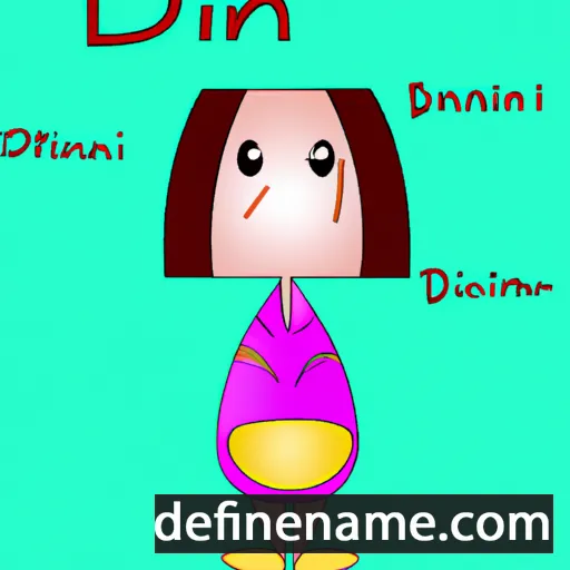 cartoon of the name Dinini