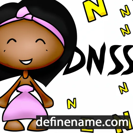 cartoon of the name Dinisia