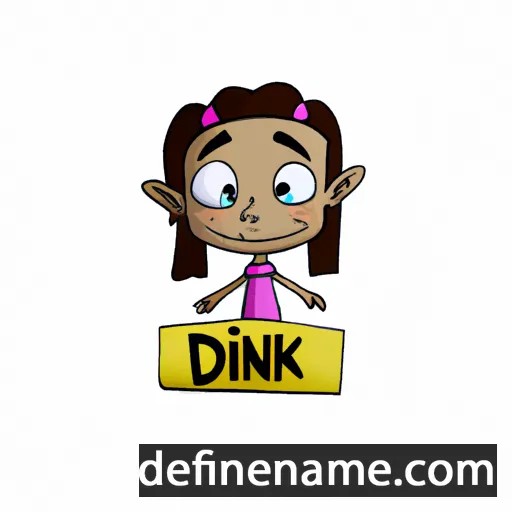 cartoon of the name Dinka