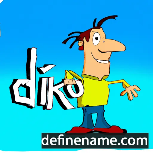 cartoon of the name Dinko