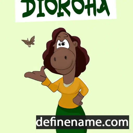 cartoon of the name Dinorah