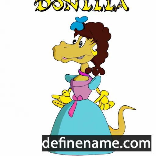 cartoon of the name Dinorella