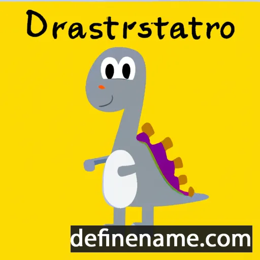 cartoon of the name Dinostrat