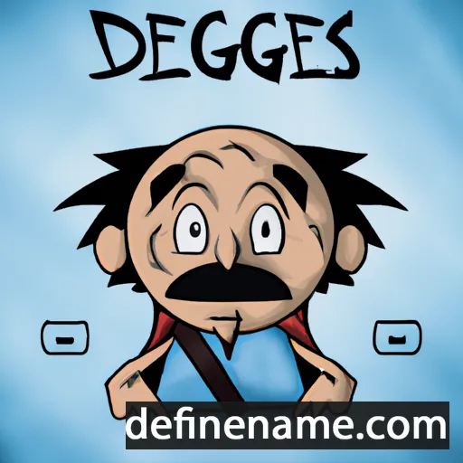 cartoon of the name Diógenes