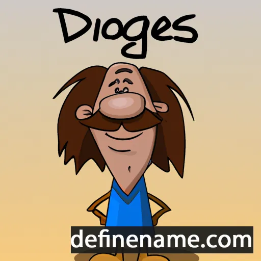 cartoon of the name Diogènes