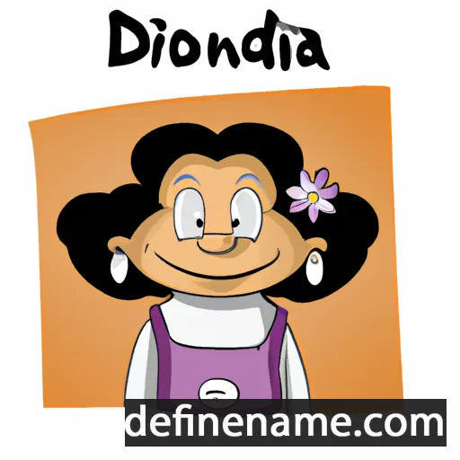 cartoon of the name Diolinda