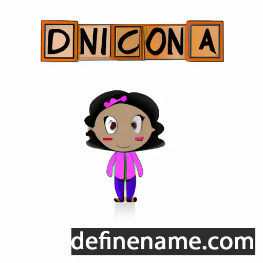 cartoon of the name Dionicia