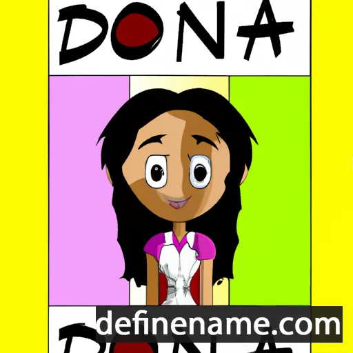 cartoon of the name Dionna