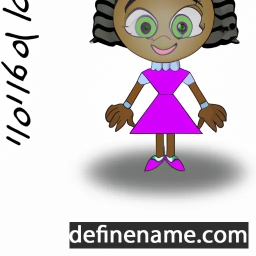 cartoon of the name Diontha