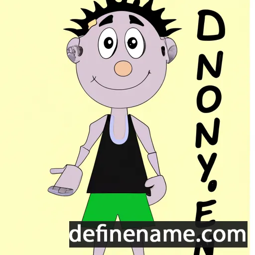 cartoon of the name Diony