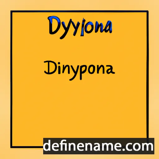 cartoon of the name Dionyza