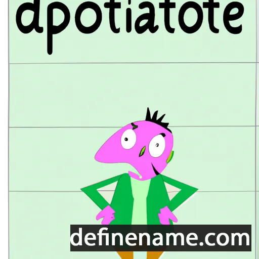 cartoon of the name Diopatre