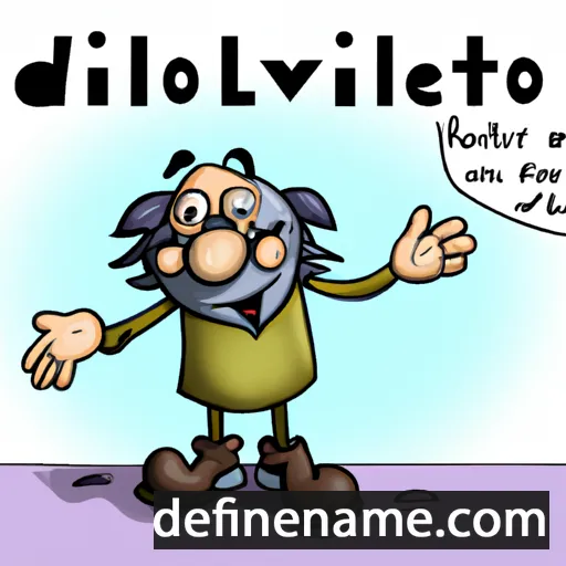 cartoon of the name Diotallevo