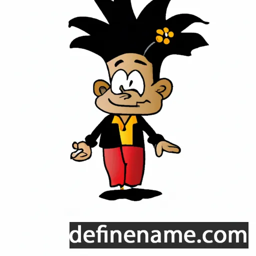 cartoon of the name Dipolelo