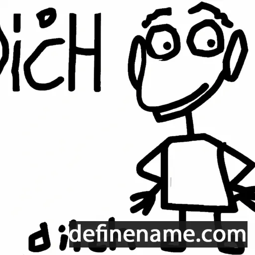 cartoon of the name Dirch