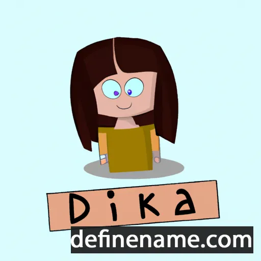 cartoon of the name Dirika