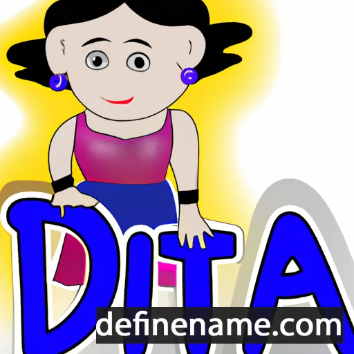 cartoon of the name Dita