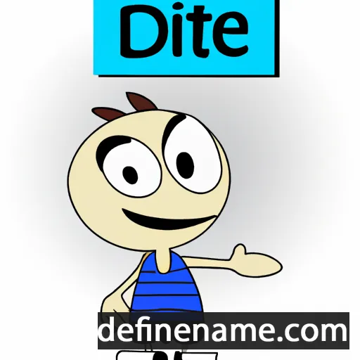 cartoon of the name Dite