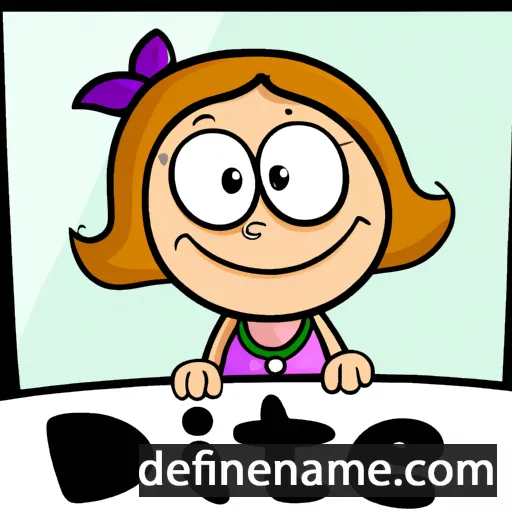 cartoon of the name Ditte