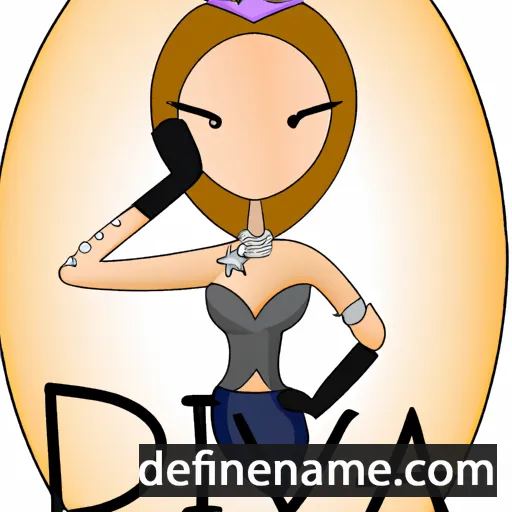 cartoon of the name Diva