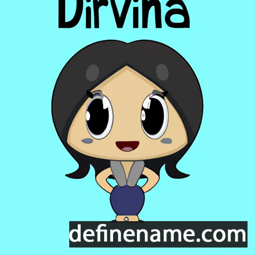 cartoon of the name Diviana