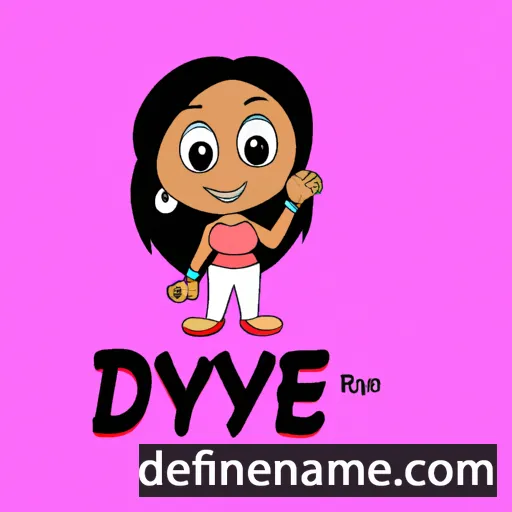 cartoon of the name Divyae